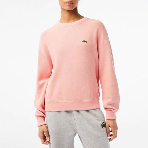 Pink Branded Cotton Jumper - Lacoste - Modalova