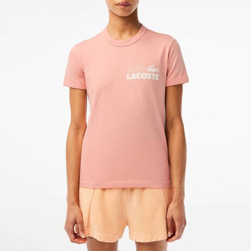 Pink Club Lacoste Cotton T-Shirt - Lacoste - Modalova