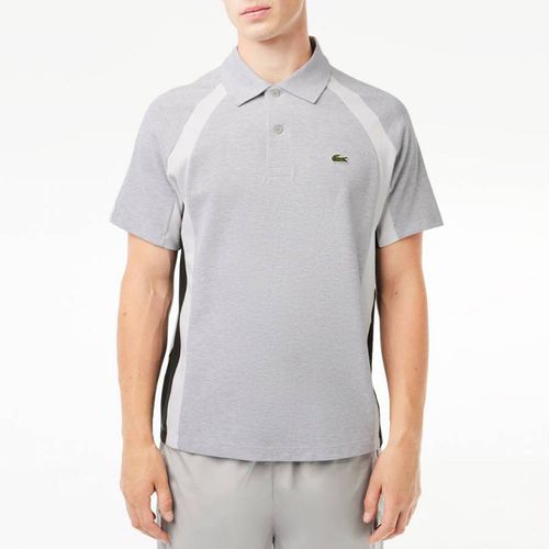 Grey Embroidered Polo Shirt - Lacoste - Modalova