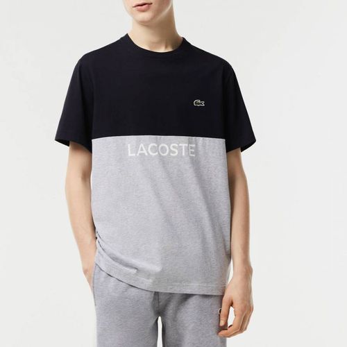 Black/Grey Branded T-Shirt - Lacoste - Modalova