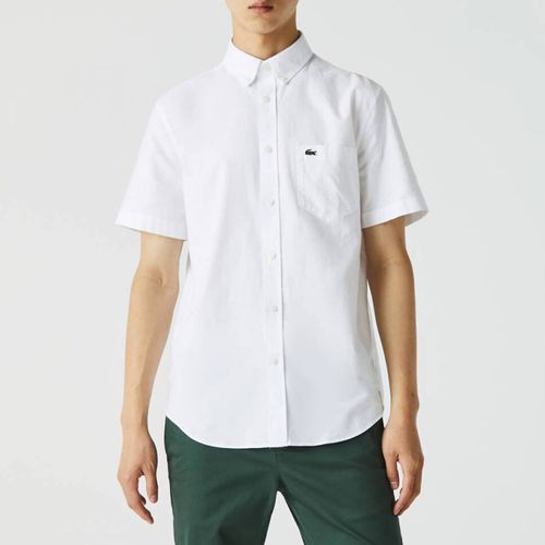 White Short Sleeve Logo Shirt - Lacoste - Modalova
