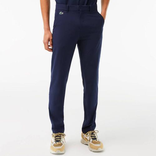 Navy Skinny Branded Trousers - Lacoste - Modalova