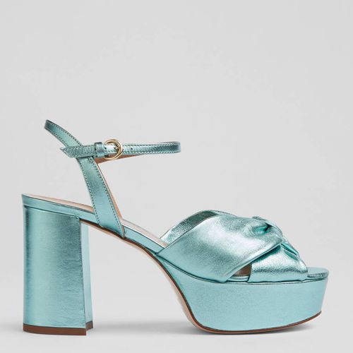 Blue Aniyah Platform Heeled Sandals - L K Bennett - Modalova