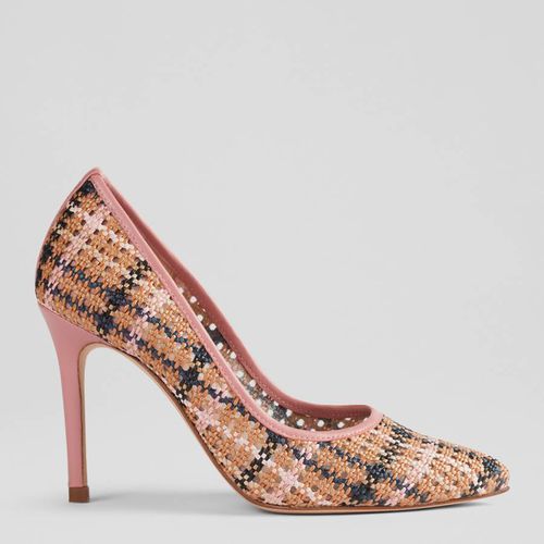 Multi Fenella Checkered Court Shoes - L K Bennett - Modalova