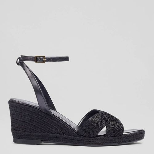 Black Santana Wedge Heeled Sandals - L K Bennett - Modalova