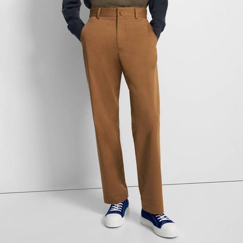 Brown Straight Trousers - Theory - Modalova