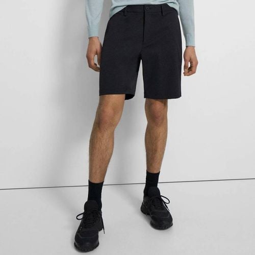 Navy Zaine Cotton Blend Shorts - Theory - Modalova