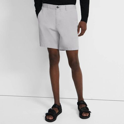 Grey Zaine Cotton Blend Shorts - Theory - Modalova