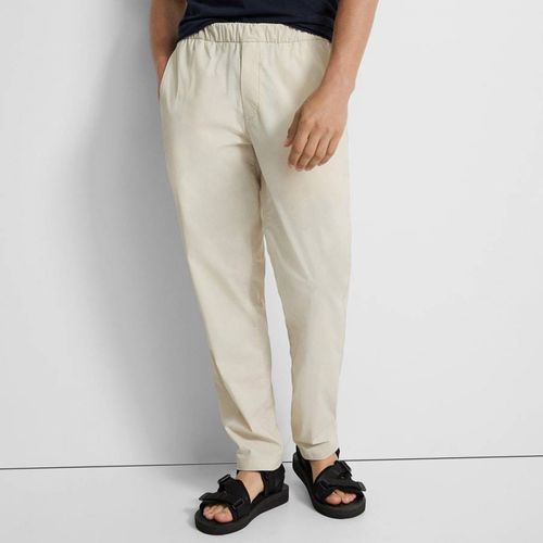 Beige Curtis Straight Trousers - Theory - Modalova