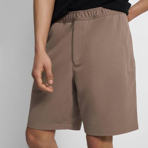 Brown Norton Cotton Blend Shorts - Theory - Modalova