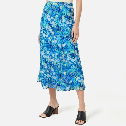 Blue Rave Floral Crinkle Skirt - Jigsaw - Modalova