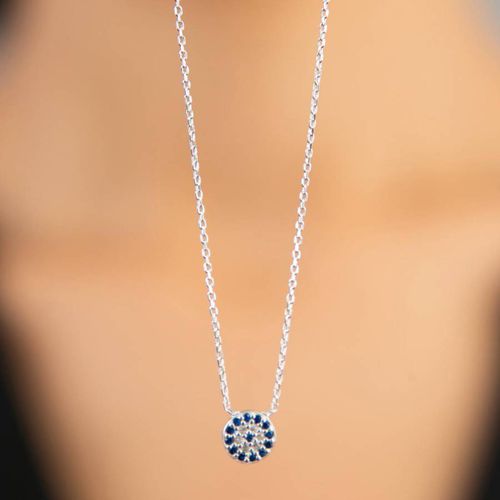 Multicolor Silver Necklace - Elika - Modalova
