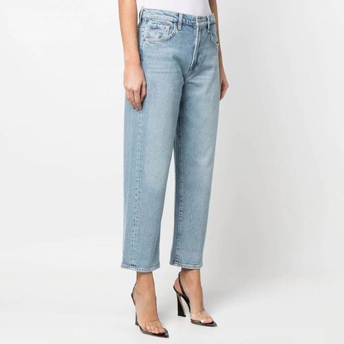 Light Blue Straight Stretch Jeans - 7 For All Mankind - Modalova