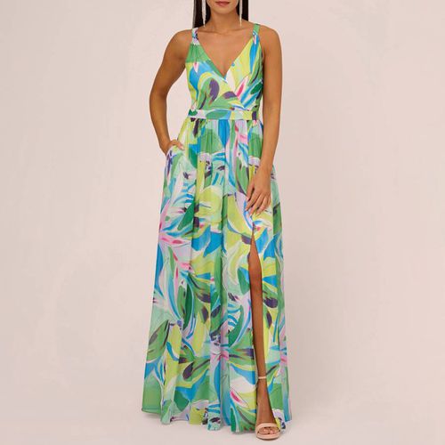 Green/Multi Printed Maxi Dress - Adrianna Papell - Modalova