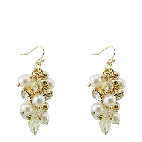 K Multi Pearl Charm Drape Earrings - Liv Oliver - Modalova