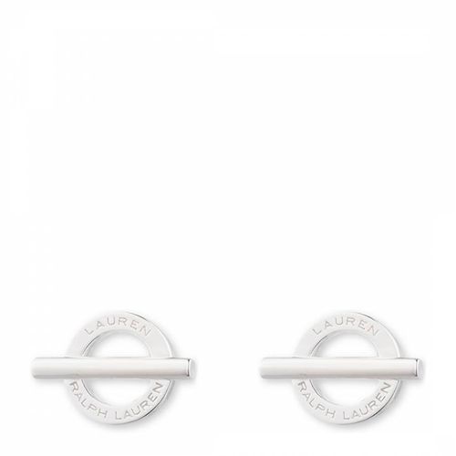 Silver Logo Toggle Stud Earrings - Ralph Lauren - Modalova