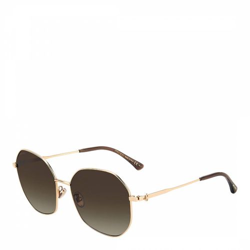 Rose Gold Geometrical Sunglasses - Jimmy Choo - Modalova