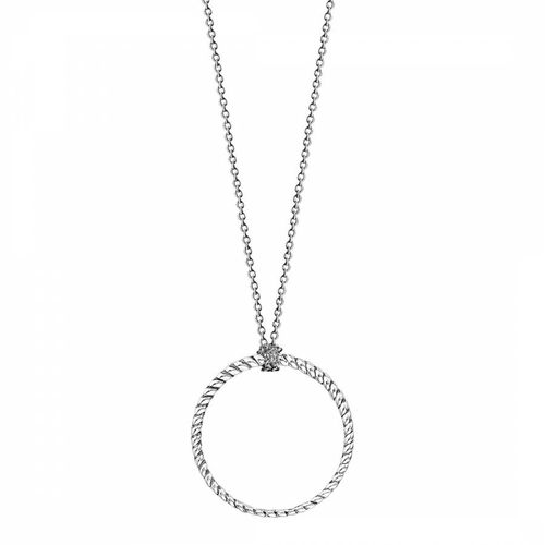 Sterling blackened Circle Pendant Necklace 90cm - Thomas Sabo - Modalova