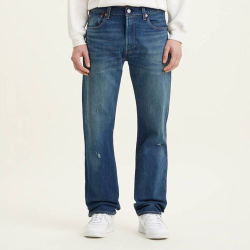 Dark 501® Distressed Stretch Jeans - Levi's - Modalova