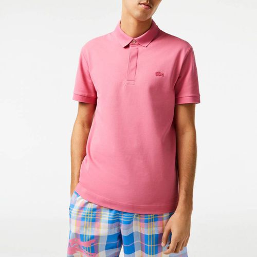Pink Embroidered Polo Shirt - Lacoste - Modalova