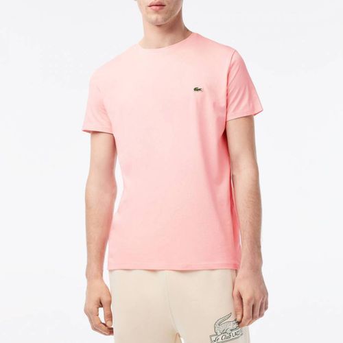 Pink Embroidered T-Shirt - Lacoste - Modalova