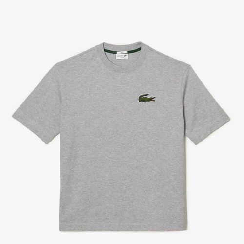 Grey Branded Crew Neck T-Shirt - Lacoste - Modalova