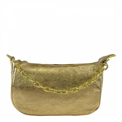 Gold Leather Bag - Bella Blanco - Modalova
