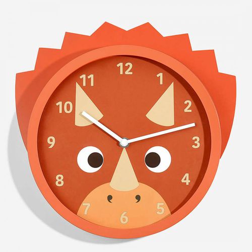 Red Triceratops Clock - Stackers - Modalova
