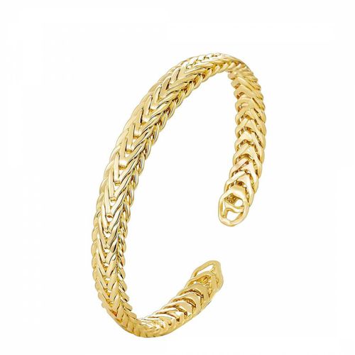 K Gold Textured Cuff Bangle - Stephen Oliver - Modalova