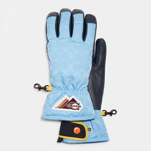 Blue Signature Ski Small Gloves - Coach - Modalova
