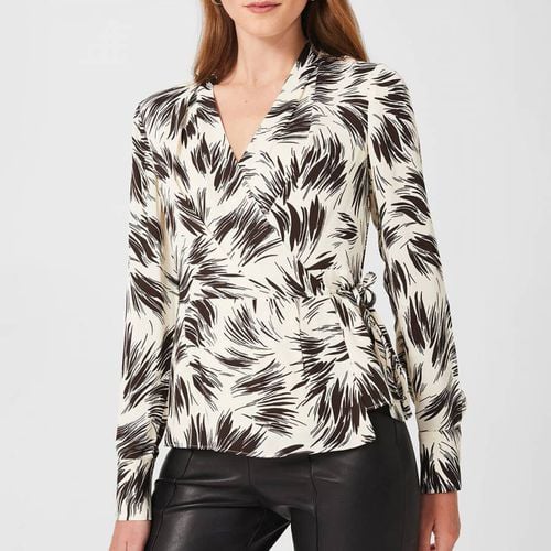 Ivory Nieve Printed Wrap Blouse - Hobbs London - Modalova