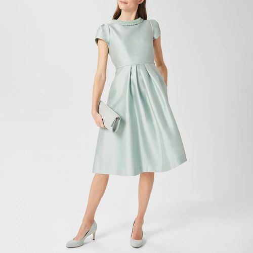 Mint Green Jocelyn Silk Blend Dress - Hobbs London - Modalova