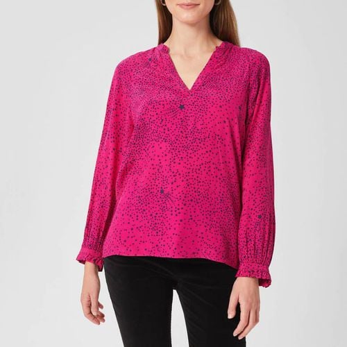 Pink Hana All Over Print Blouse - Hobbs London - Modalova