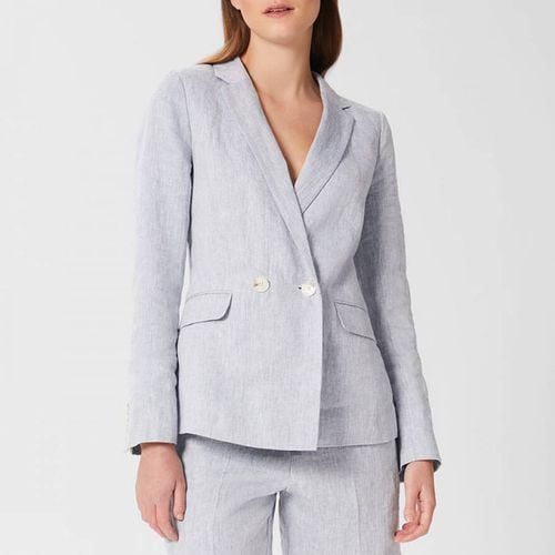 Blue Maeve Linen Jacket - Hobbs London - Modalova