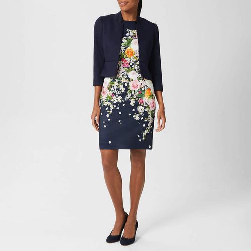 Navy Joelle Cropped Blazer - Hobbs London - Modalova