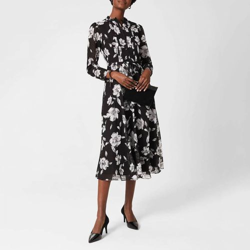 Black/White Orla Floral Dress - Hobbs London - Modalova