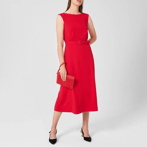 Red Eloise Crepe Dress - Hobbs London - Modalova
