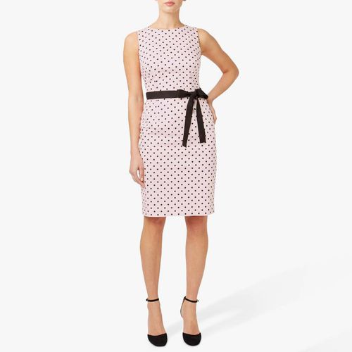 Pink/Black Fiona Poka Dress - Hobbs London - Modalova