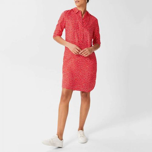 Red Marciella Pattern Dress - Hobbs London - Modalova