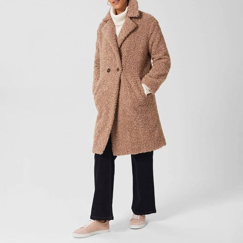 Camel Charlize Teddy Coat - Hobbs London - Modalova