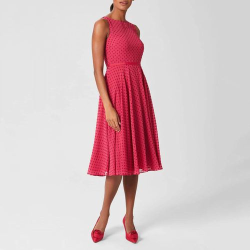 Pink Della Poka Dress - Hobbs London - Modalova