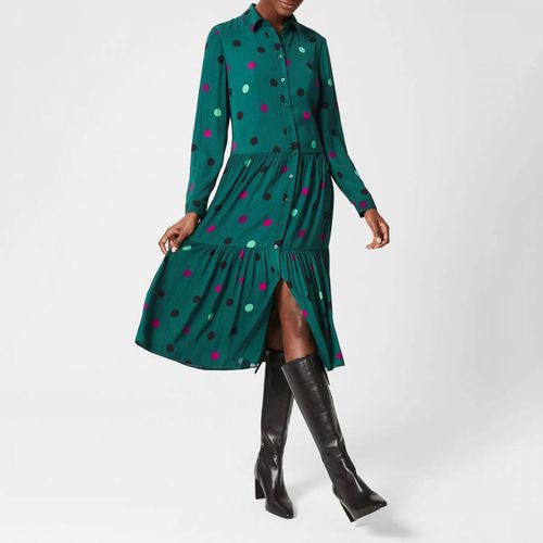 Green/Multi Nory Midi Dress - Hobbs London - Modalova
