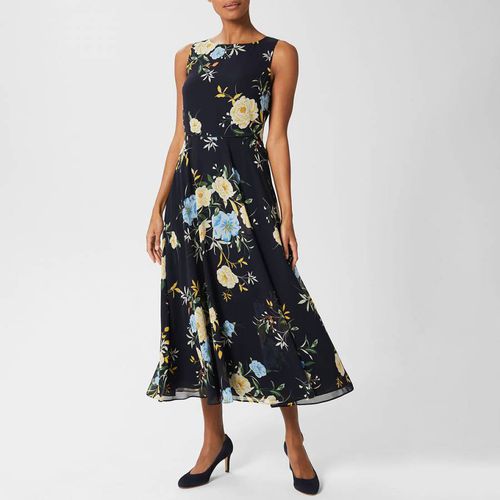 Navy Carly Floral Dress - Hobbs London - Modalova
