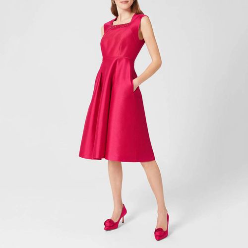 Julietta Square Neck Silk Dress - Hobbs London - Modalova