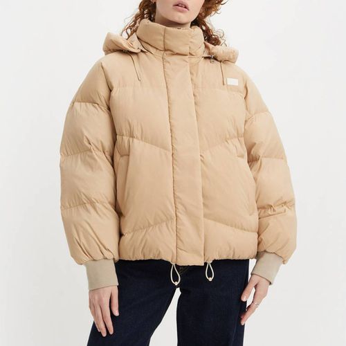 Camel Hooded Puffer Jacket - Levi's - Modalova