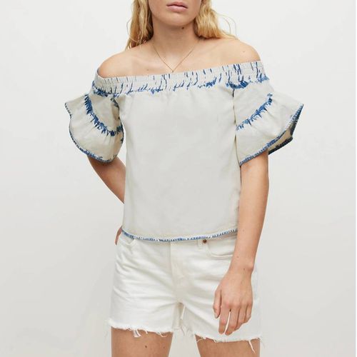 Light Wash Adela Off Shoulder Top - AllSaints - Modalova