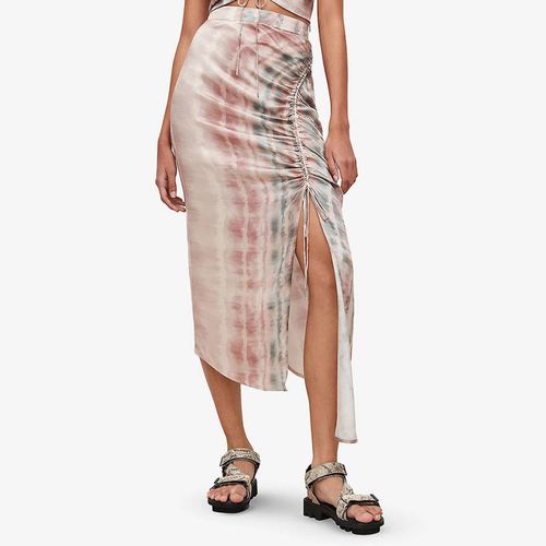 Multi Carla Silk Blend Skirt - AllSaints - Modalova