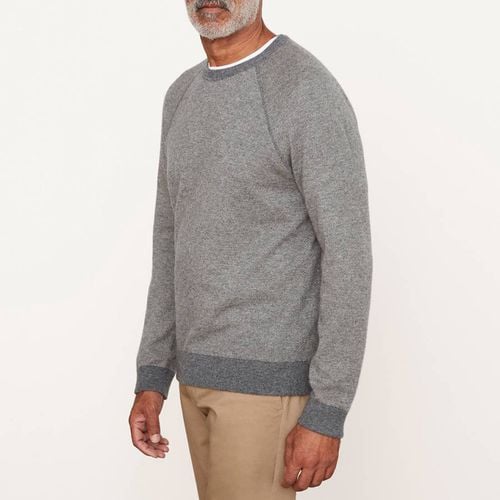 Grey Birdseye Crew Neck Jumper - Vince - Modalova