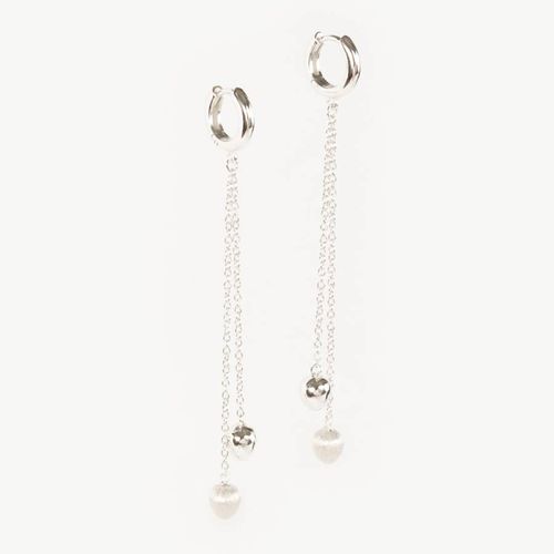 Silver Linear Earrings - Augusta & George - Modalova