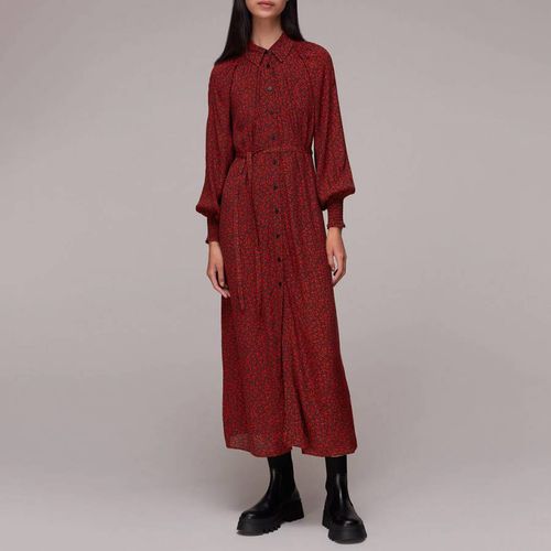 Red Pansy Dot Shirt Dress - WHISTLES - Modalova